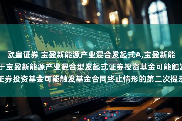 欧皇证券 宝盈新能源产业混合发起式A,宝盈新能源产业混合发起式C: 关于宝盈新能源产业混合型发起式证券投资基金可能触发基金合同终止情形的第二次提示性公告