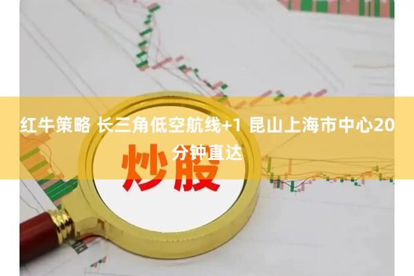 红牛策略 长三角低空航线+1 昆山上海市中心20分钟直达