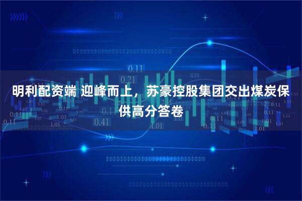 明利配资端 迎峰而上，苏豪控股集团交出煤炭保供高分答卷