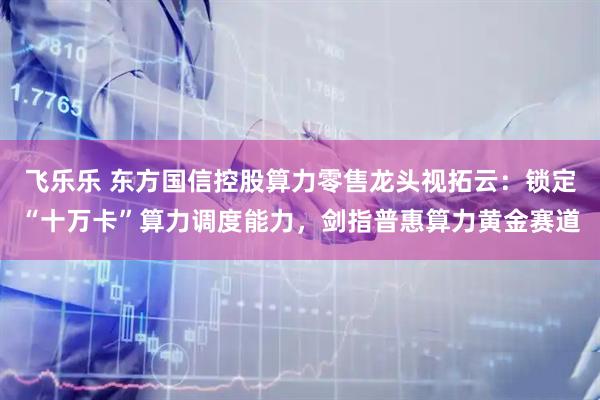 飞乐乐 东方国信控股算力零售龙头视拓云：锁定“十万卡”算力调度能力，剑指普惠算力黄金赛道