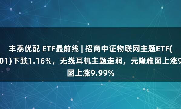 丰泰优配 ETF最前线 | 招商中证物联网主题ETF(159701)下跌1.16%，无线耳机主题走弱，元隆雅图上涨9.99%